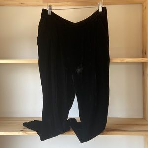 Zara Velour Bootcut Pants